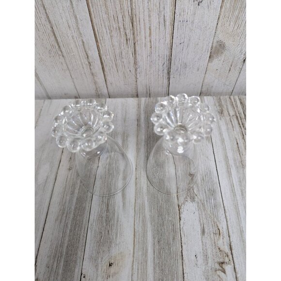 Vintage Anchor Hocking Boopie 4 1/2" Juice Cordial Cocktail Glasses Set Of 2 - Picture 6 of 7